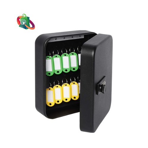 Secure Key Box with Combination Lock -Black