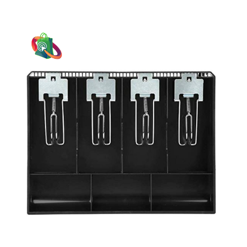 Cash Tray 4 Notes / 3 Coins Slot -Metal Clip