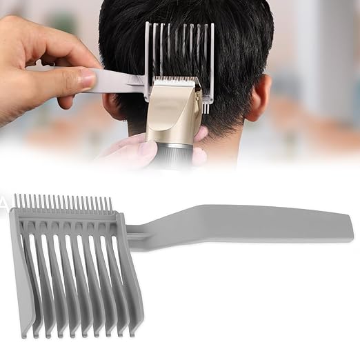 2 in 1 Barber Comb for Hair Cutting, Professional Fade Combs, Heat Resistant Clipper Comb, Curved Positioning Flat Top Hair Styling Comb for Men for Salon, Home, Travel