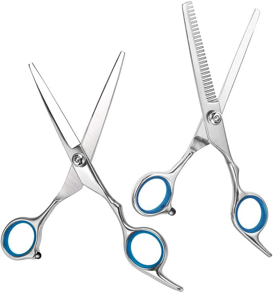 Hair cutting scissor Professional Stainless Steel Hair Cutting Thinning Scissors Hairdressing Styling Set For Barber or Beauty Saloon Home