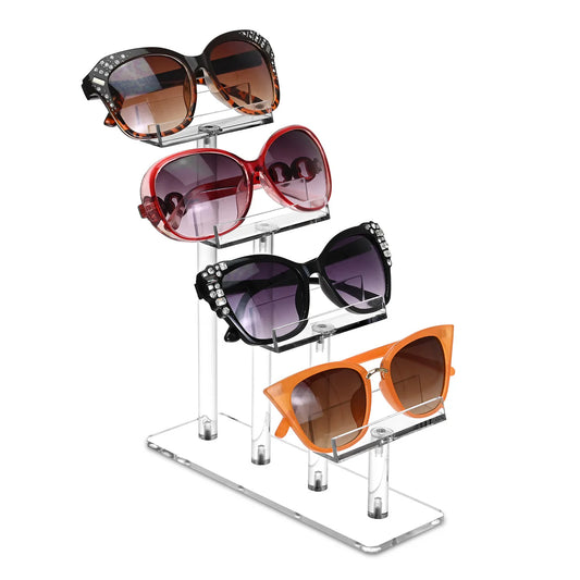 Acrylic 4 Pair Eyewear Frame Stand