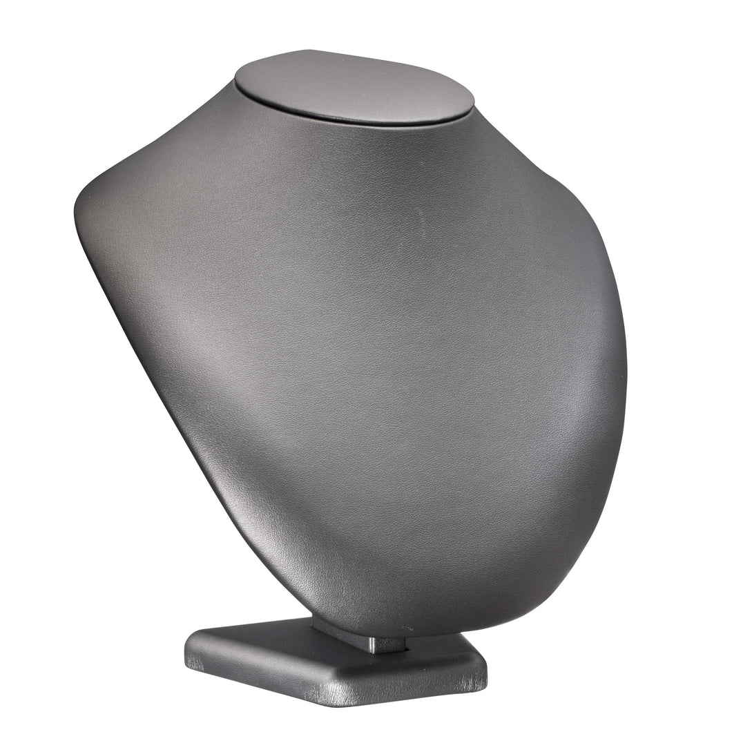 Large 8" Round Neck,  Leatherette Display Collection