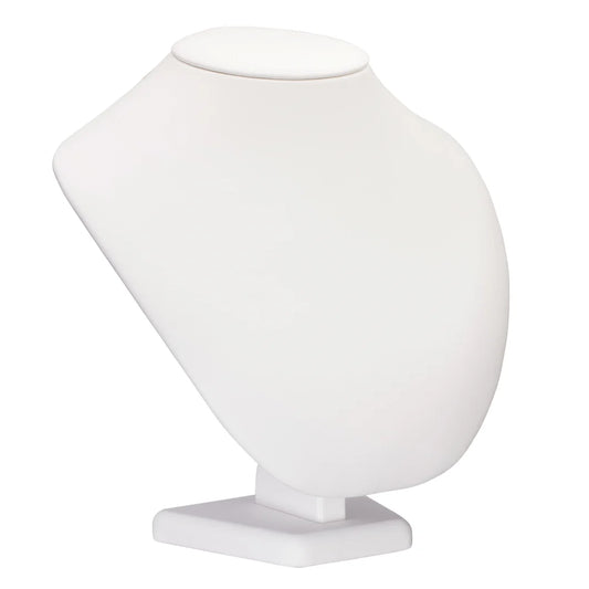 Large 8" Round Neck,  Leatherette Display Collection