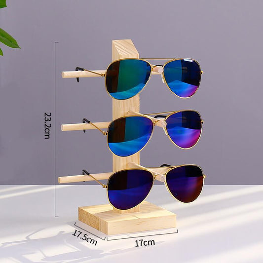 3 Pair Pine Sunglasses Display Stand