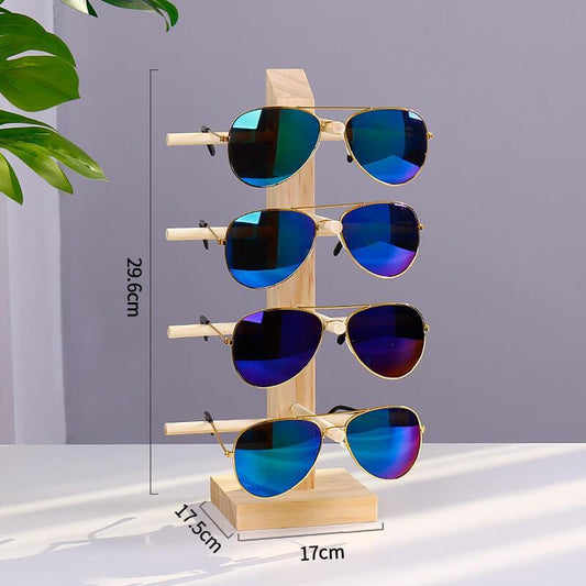 4 Pair Pine Sunglasses Display Stand